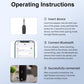 Black AUX Bluetooth audio receiver/transmitter adapter with indicator light, M126