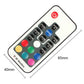 RF wireless LED strip light controller remote with speed, mode, and brightness controls