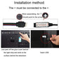 RF wireless LED strip controller wiring guide showing + polarity and USB connection