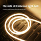 Flexible LED silicone light belt with warm white glow for car trunk lighting