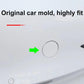 Round white front towing hook cover with fit tab