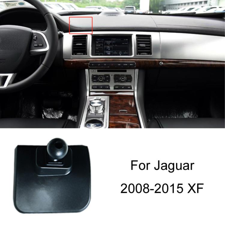 Car dashboard phone navigation bracket base, black mount with clip tabs