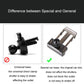 Car phone bracket base comparison, special base and universal clamp shown