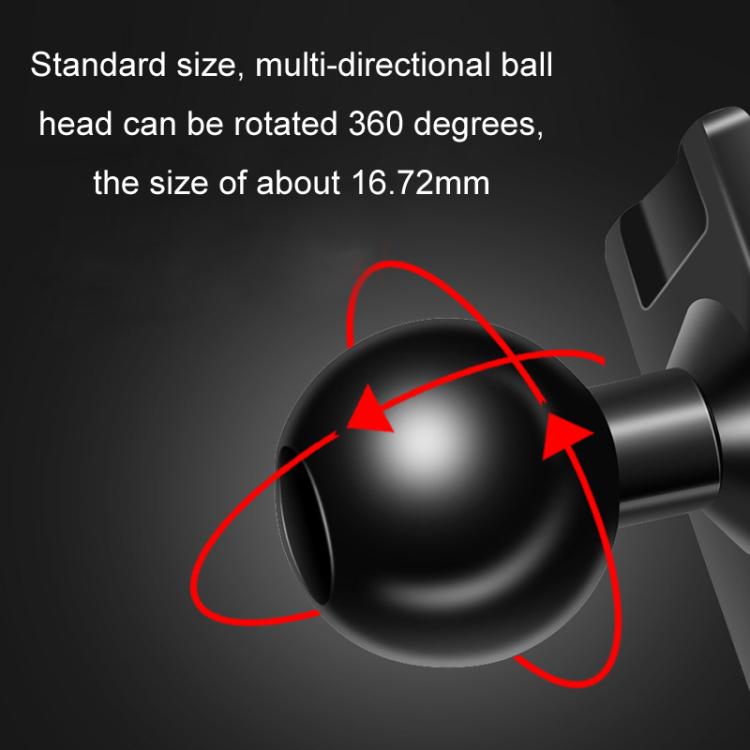 Rotatable ball head for phone navigation bracket, dark black joint