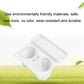 White silicone dual cup holder insert with side tray, shown on a tabletop