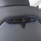 Triple rear seat hooks mounted on seat seam, three small U-shaped hooks