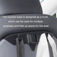 Triple rear seat hook with towels and straps hanging from three hooks