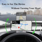 Car phone mount with centered arm holding a smartphone at eye level