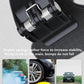 Car phone mount with spring-stabilized clamp for firm, non-slip hold