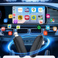 Two black wireless CarPlay adapter pods