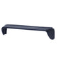 Universal sun visor for car navigation display, dark blue curved bar profile with side ends