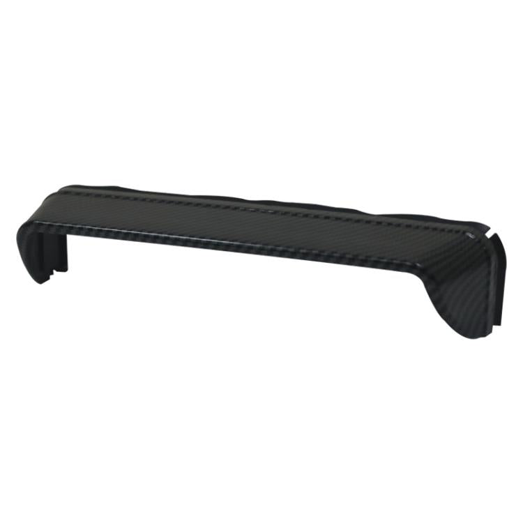 Universal sun visor for car navigation display, carbon-pattern curved bar with two end clips