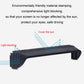 Car navigation display sun visor on dashboard, with light-blocking rays diagram