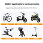 Phone holder mount compatibility icons for bike, scooter, stroller, and motorcycle