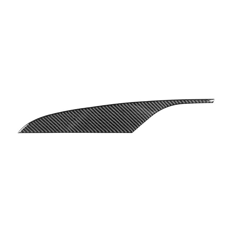 Black carbon-fiber trim sticker for car dashboard vent surround
