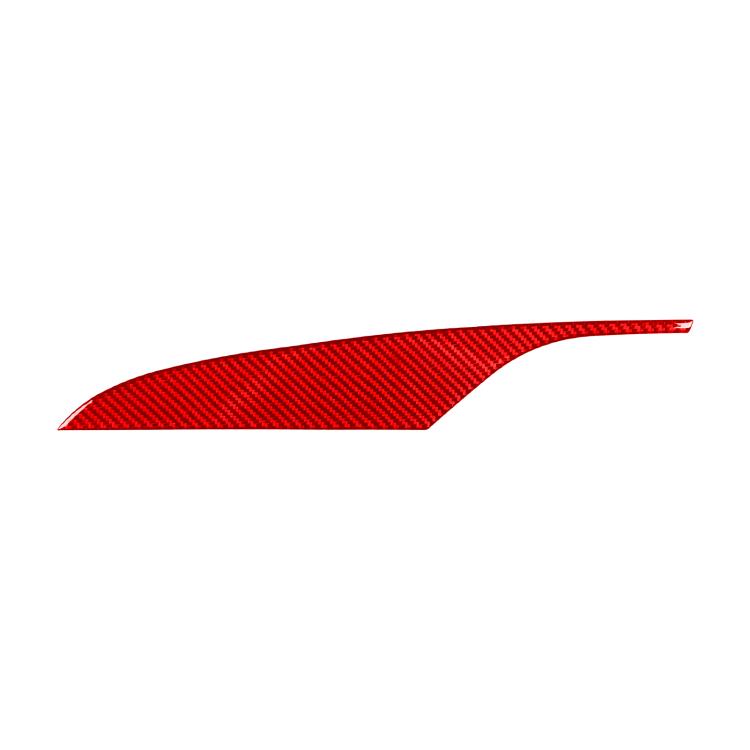 Red carbon-fiber trim sticker for car dashboard vent surround