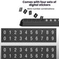 Black luminous parking number phone plate with adhesive digital sticker set