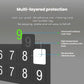 Black luminous parking number phone plate with multi-layer adhesive number tiles