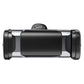 Car air vent phone holder, front view with cylindrical mesh center and side grips