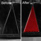 Car door corner upgrade with one red carbon-fiber triangle sticker