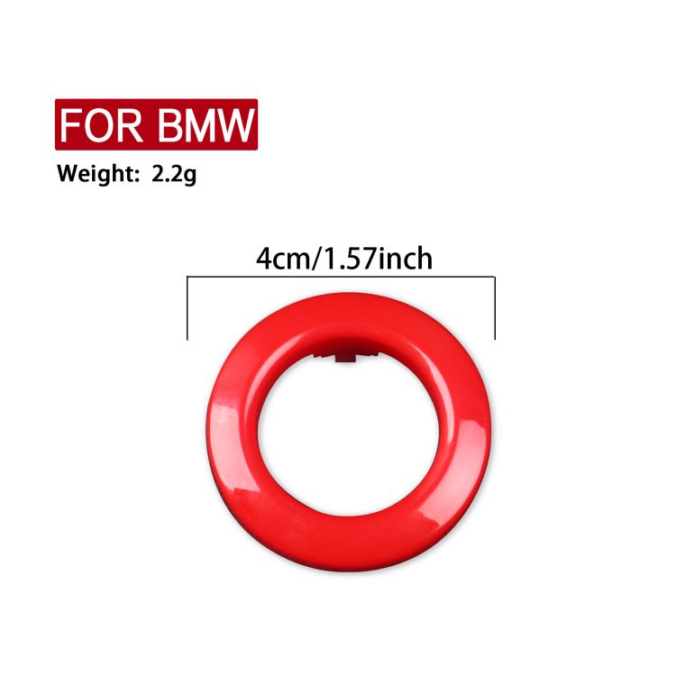 Red start button cover decoration ring, sized for one-key start/stop button