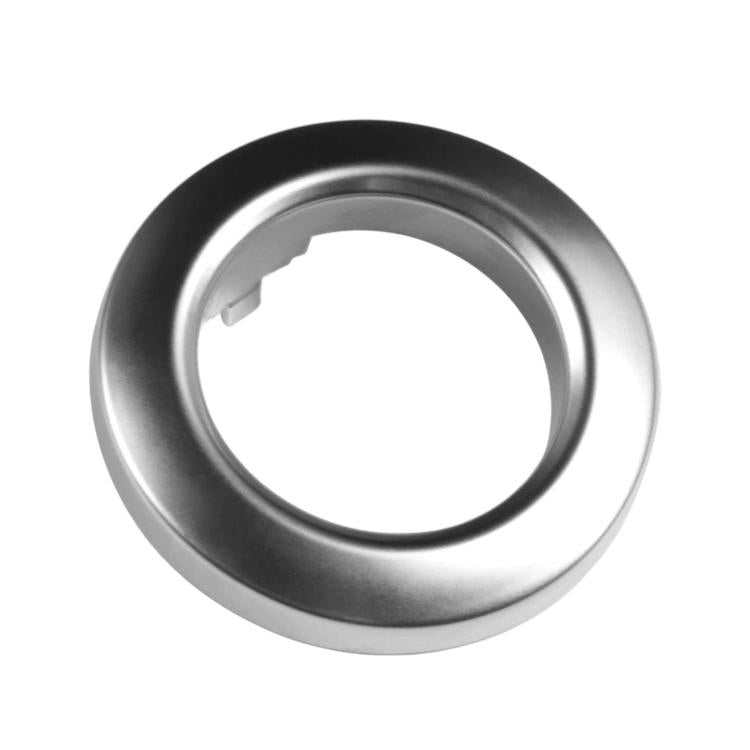 Silver one-key start button cover decoration ring with circular cutout