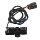 Car reversing camera wiring harness kit with connectors and braided black cables