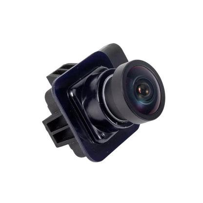 Reversing assist camera module with lens and black mounting bracket