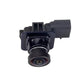 Reversing assist camera module with front lens and black protective housing