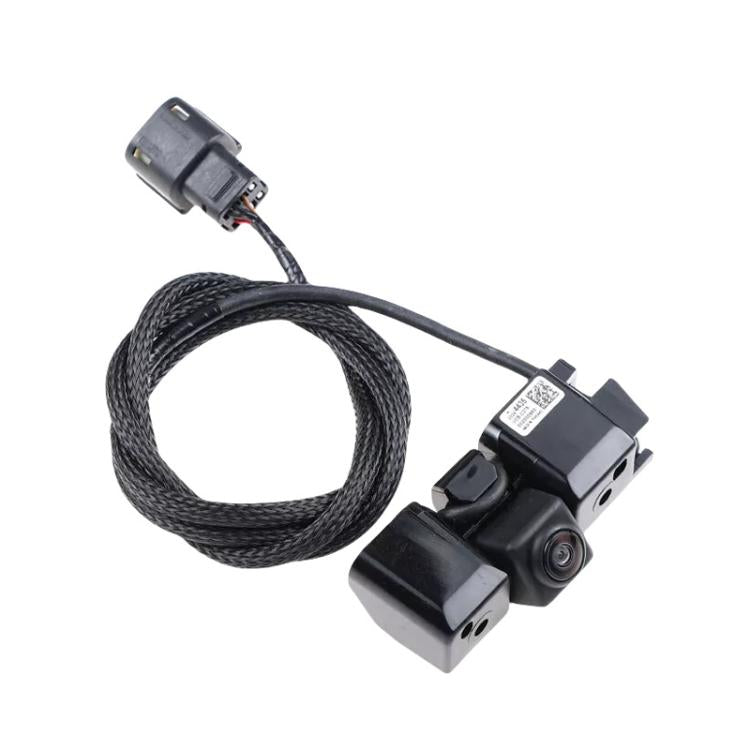 Reverse camera kit with braided cable, black camera module, and connector ends