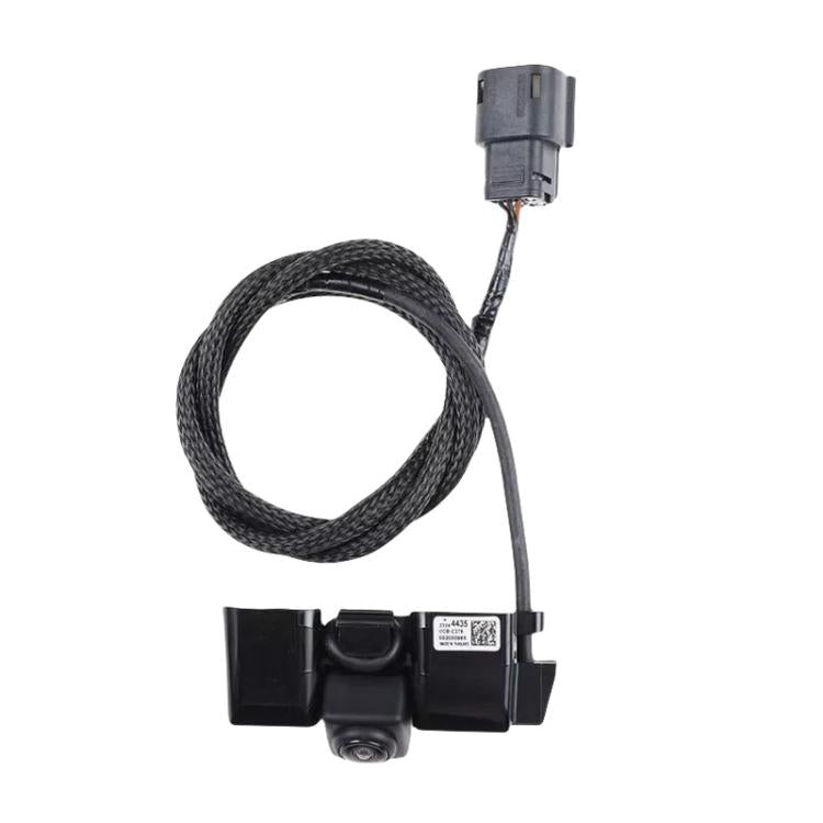 Reverse camera kit with camera module, braided cable, and gray mounting plug