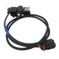 Backup camera wiring harness with connectors and protective plugs