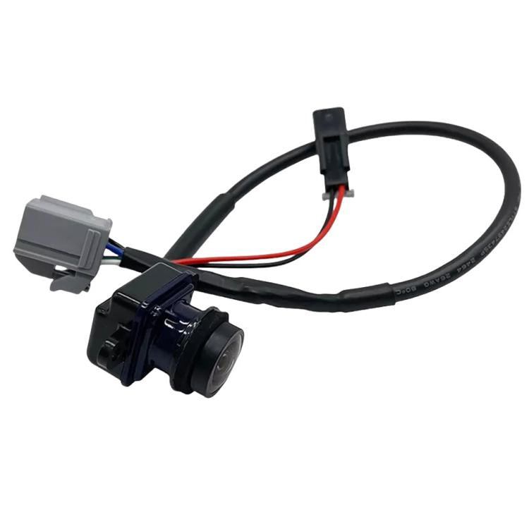Reverse camera module with black cable, gray connectors, red wire leads