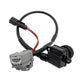 Reversing assist camera unit with black cable, gray plug connector, red and black leads