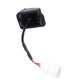 Rear view backup camera housing with cable and multi-pin plug