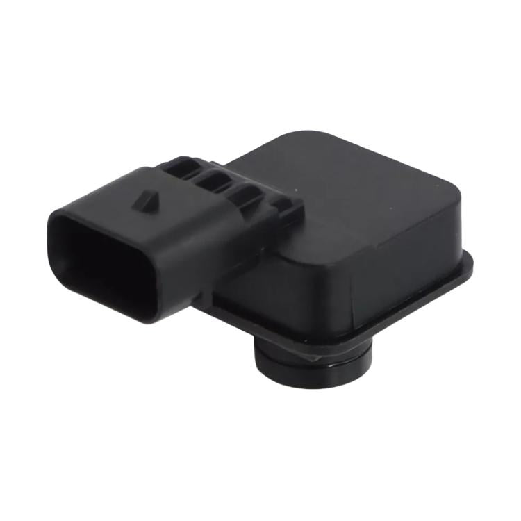 Black reversing camera module with wiring connector plug and lens mount