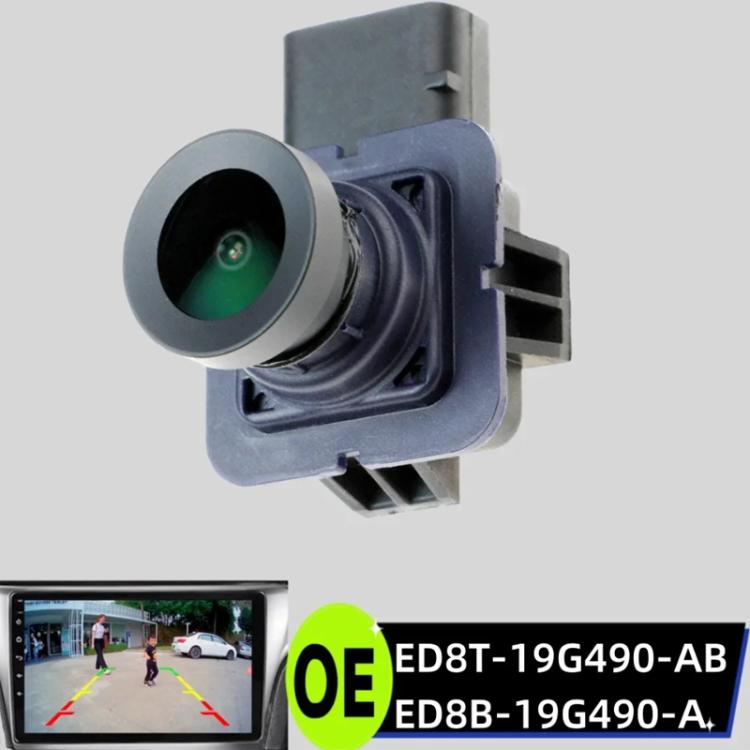 Rear view backup camera module with color display showing parking guide lines