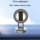 360° rotating phone holder base with dark gray circular pad and orange-ring magnet.