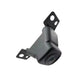 Auxiliary front view camera with corner mounting plates and front lens, black body