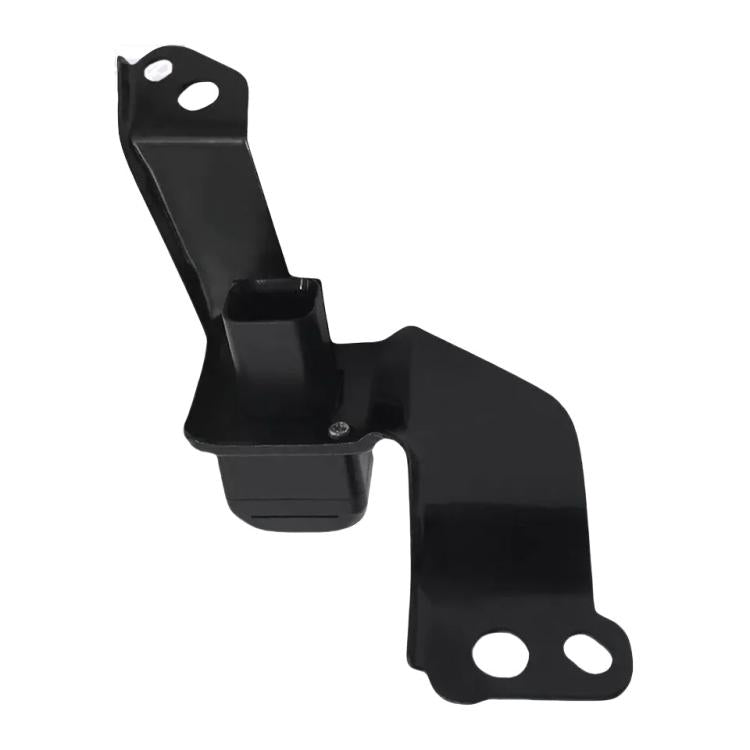 Black camera mounting bracket with base platform and two mounting holes