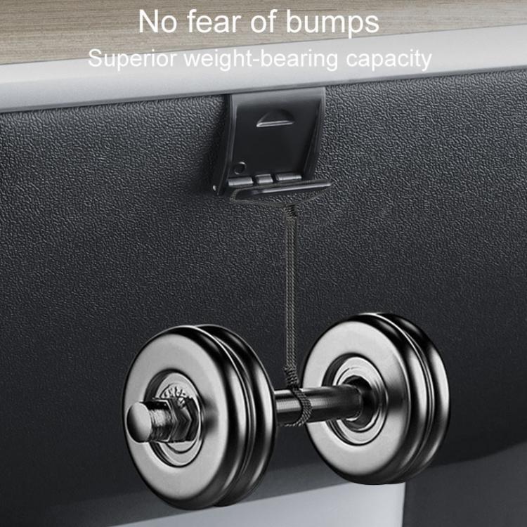 Glove box hidden hook mounting base with securing slot detail