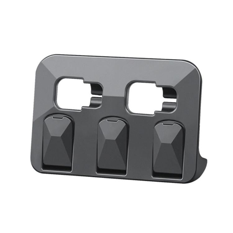 Tesla Model Y hidden trunk folding hook set, dark gray with folding base buttons