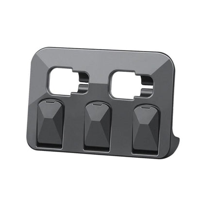 Tesla Model Y hidden trunk folding hook set, dark gray with folding base buttons