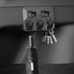 Trunk hook key holder set, dark gray folded panel with keys on a hanging ring