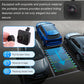 Rear view reverse assist camera installed on car trunk panel, black housing