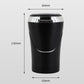 Black car ashtray with lid, size diagram showing 80 mm height and 65 mm width