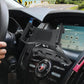 Mounted car phone holder with adjustable cradle for easy phone positioning