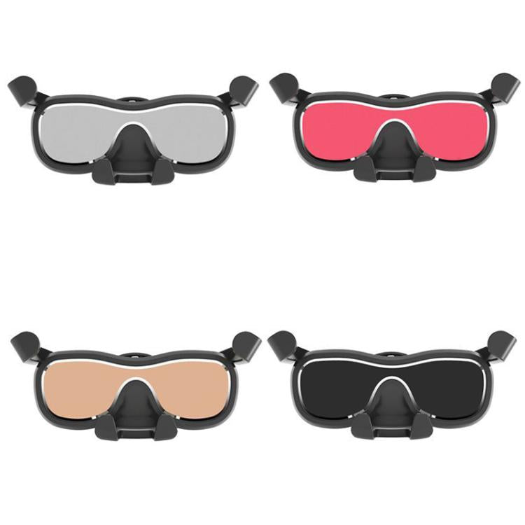 Assorted eyeglass-style car phone holders with black frames and tinted lenses