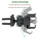 Adjustable cardan car air vent phone holder with eyeglass frame mount
