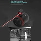 Black night vision monocular with red laser emitter and front lens housing